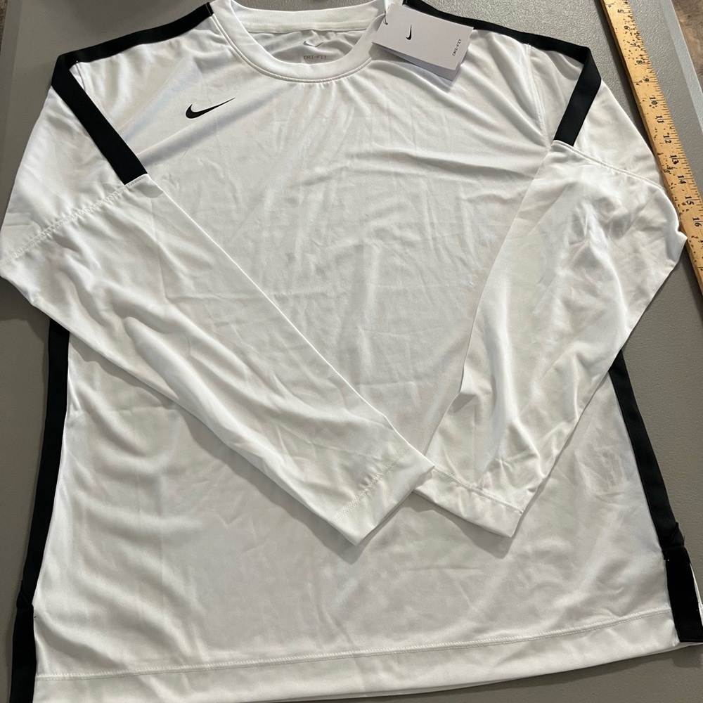 Nike Men's White Long Sleeve Shirt S